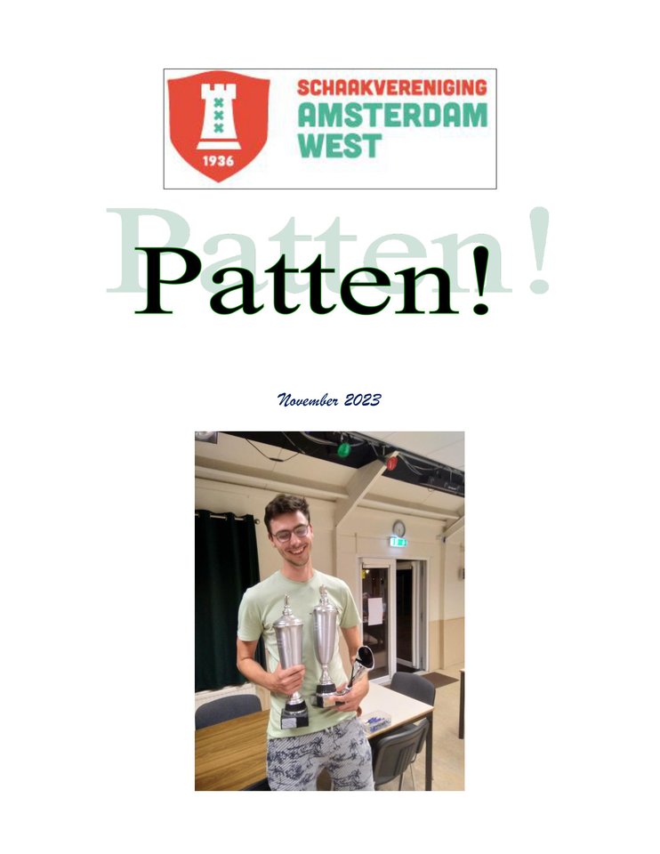 Voorkant van Patten november 2023